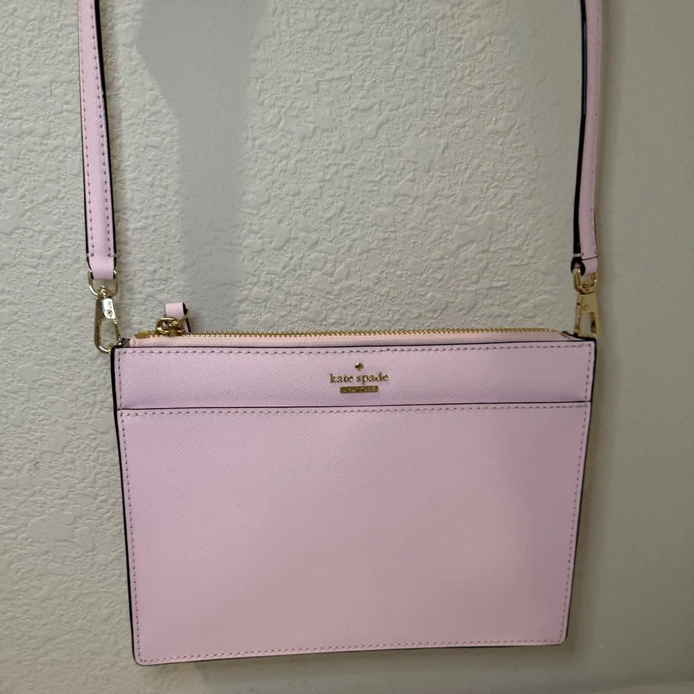 KATE SPADE Cameron Street Clarise Pink Lemonade Crossbody Small Leather Bag